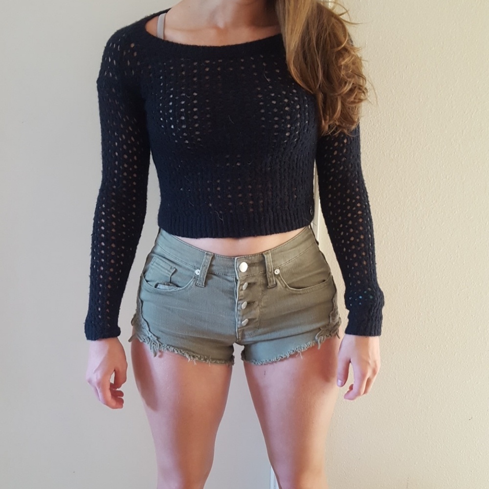 Abercombie Sweater Crop Top